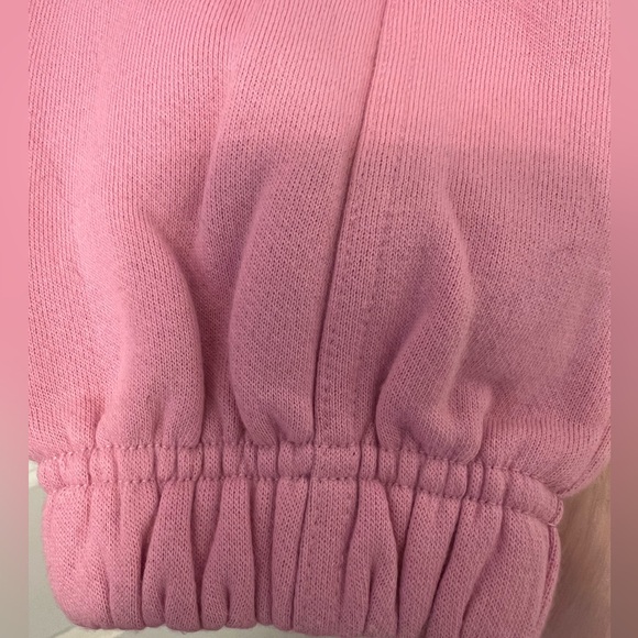 Like new Alo Yoga Stadium Cropped Half Zip Hoodie Pink XS - Picture 9 of 15